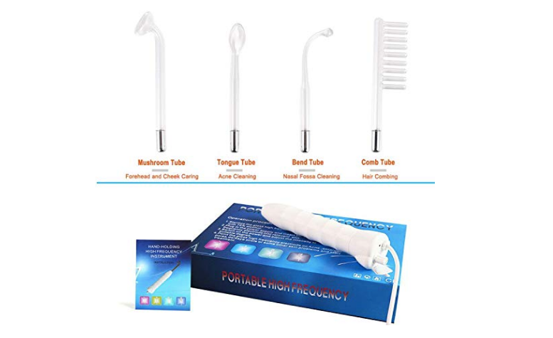 HIGH FREQUENCY FACIAL WAND with Hair Comb